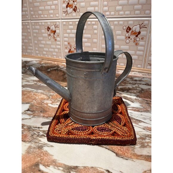 Vintage Aluminum Watering Can 5.5” Retro Decor Farmcore Country - Picture 1 of 5